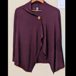 Asymmetrical Fleece cardigan